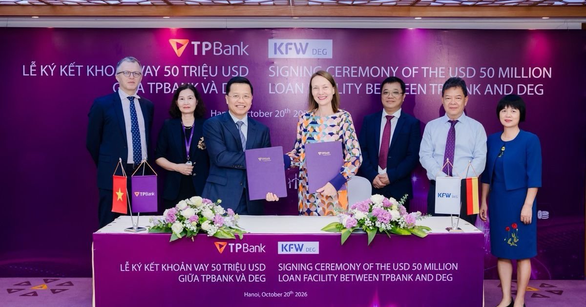 TPBank nhận 50 triệu Mỹ kim vốn dài hạn từ DEG